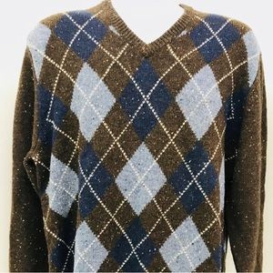 Jos A Bank 1905 - NWT Plaid Brown Wool Sweater